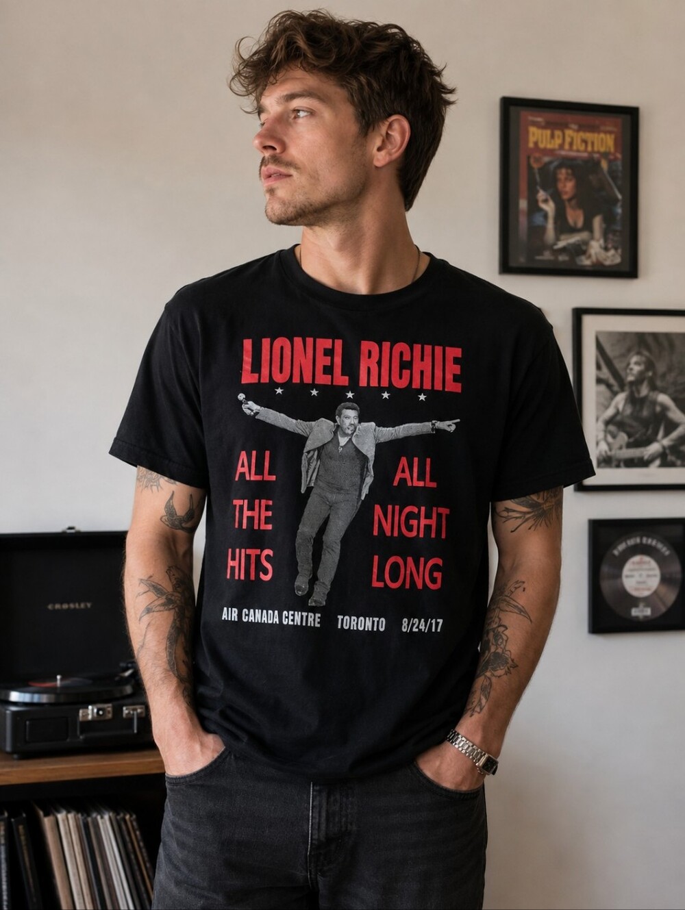 Vintage Lionel Richie All Night Long Concert Tour Tee